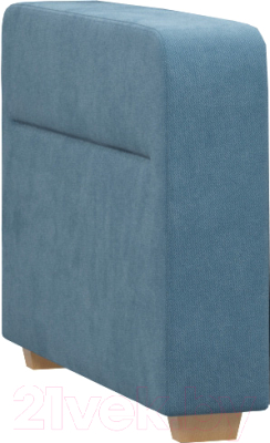 Подлокотник мебельный Woodcraft Брайт Б4 левый вариант 5 (голубой велюр)