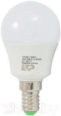 Лампа ETP G45 6W E14 3000K / 32629