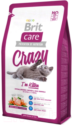 Сухой корм для кошек Brit Care Cat Crazy I'm Kitten / 132601 (2кг)
