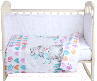 Комплект постельный для малышей Alis Киса 6 (поплин)