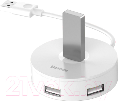 USB-хаб Baseus USB3.0 to USB3.0x1+USB2.0x3 / CAHUB-F02 (белый)