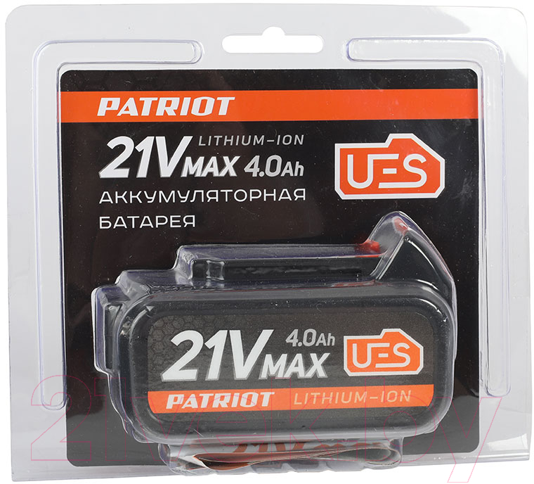 Аккумулятор для электроинструмента PATRIOT BR 21V Max Li-ion 4.0Ah Pro UES