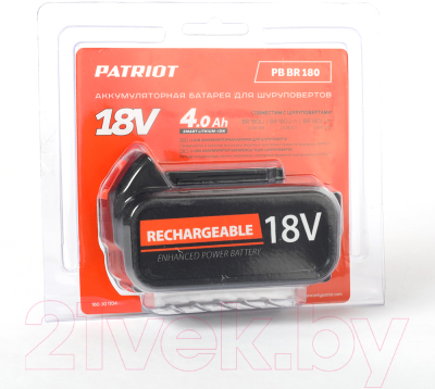 Аккумулятор для электроинструмента PATRIOT PB BR 180 Li-ion 4.0Ah Pro Ues