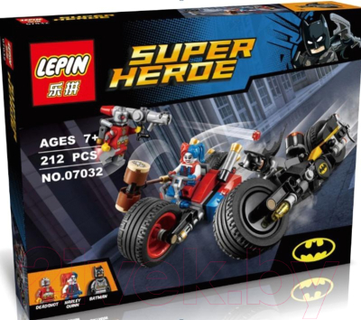 

Конструктор Lepin, Погоня на мотоцикле в Готэм-сити / 07032