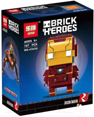 Конструктор Lepin Brick Heroes Железный человек / 43020