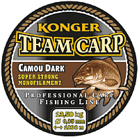 Леска монофильная Konger Team Carp Camou Dark 0.28мм 1000м / 229001028 - 