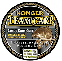 Леска монофильная Konger Team Carp Camou Dark Grey 0.30мм 1000м / 236001030 - 