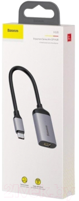 Адаптер Baseus USB Type-C - miniDisplayPort / CAHUB-Z0G (серый)