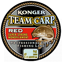 Леска монофильная Konger Team Carp Red 0.25мм 1000м / 265001025 - 