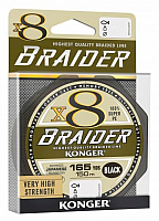 Леска плетеная Konger Braider X8 Black 0.06мм 150м / 250148006 - 