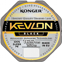 Леска плетеная Konger Kevlon X4 Black 0.12мм 150м / 250151012 - 
