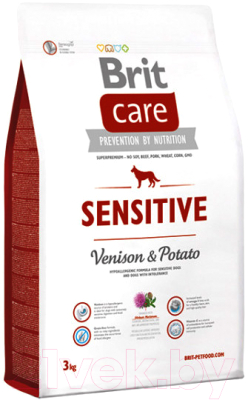 Сухой корм для собак Brit Care Sensitive Venison & Potato / 132746 (3кг)