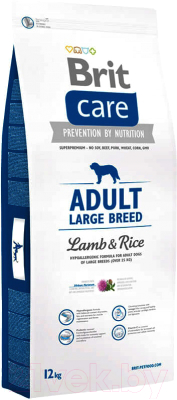 Сухой корм для собак Brit Care Adult Large Breed Lamb & Rice / 132712 (12кг)