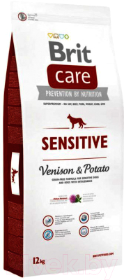 Сухой корм для собак Brit Care Sensitive Venison & Potato / 132745 (12кг)
