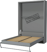 Шкаф-кровать трансформер Макс Стайл Kart 36мм 90x200 (серый пыльный U732 ST9) - 