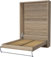Шкаф-кровать трансформер Макс Стайл Kart 36мм 140x200 (дуб бардолино натуральный Н1145 ST10) - 