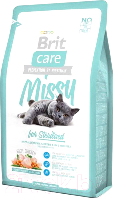 Сухой корм для кошек Brit Care Cat Missy for Sterilised / 132624 (7кг)