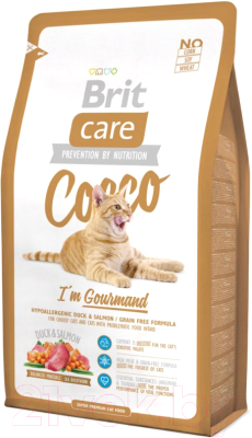 Сухой корм для кошек Brit Care Cat Cocco I'm Gourmand / 132627 (7кг)