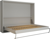 Шкаф-кровать трансформер Макс Стайл Wave 36мм 160x200 (светло-серый U708 ST9) - 
