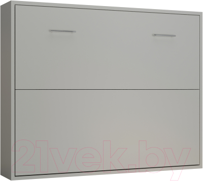 Шкаф-кровать трансформер Макс Стайл Wave 36мм 160x200 (светло-серый U708 ST9)