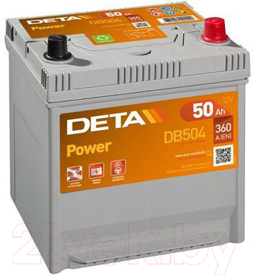 Автомобильный аккумулятор Deta Power DB504 (50 А/ч)