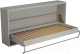 Шкаф-кровать трансформер Макс Стайл Wave 36мм 90x200 (светло-серый U708 ST9) - 