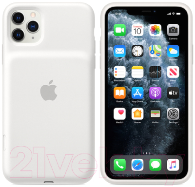 Чехол-зарядка Apple Smart Battery Case для iPhone 11 Pro Max White / MWVQ2