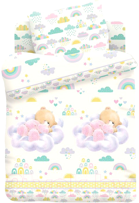 Комплект постельный для малышей Непоседа Forever Friends Облачный сон / 562832