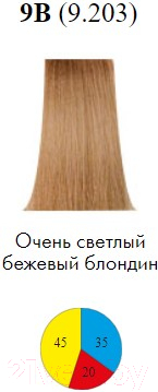 Крем-краска для волос Itely Colorly 2020 9B/9.203 (60мл)