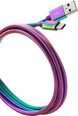 Кабель Canyon USB Type C - USB 2.0 / CNS-USBC7RW (1.2м, Rainbow)