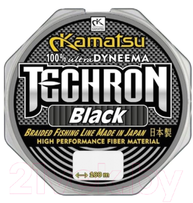 

Леска плетеная KAMATSU, Черный, Techron Black 0.06мм 100м / 255100006