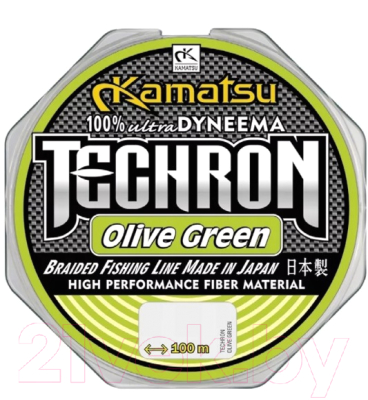 

Леска плетеная KAMATSU, Зеленый, Techron Olive Green 0.04мм 100м / 259100004