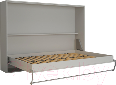 Шкаф-кровать трансформер Макс Стайл Wave 18мм 140x200 (светло-серый U708 ST9)
