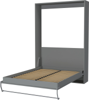 Шкаф-кровать трансформер Макс Стайл Smart 18мм 140x200 (серый пыльный U732 ST9) - 