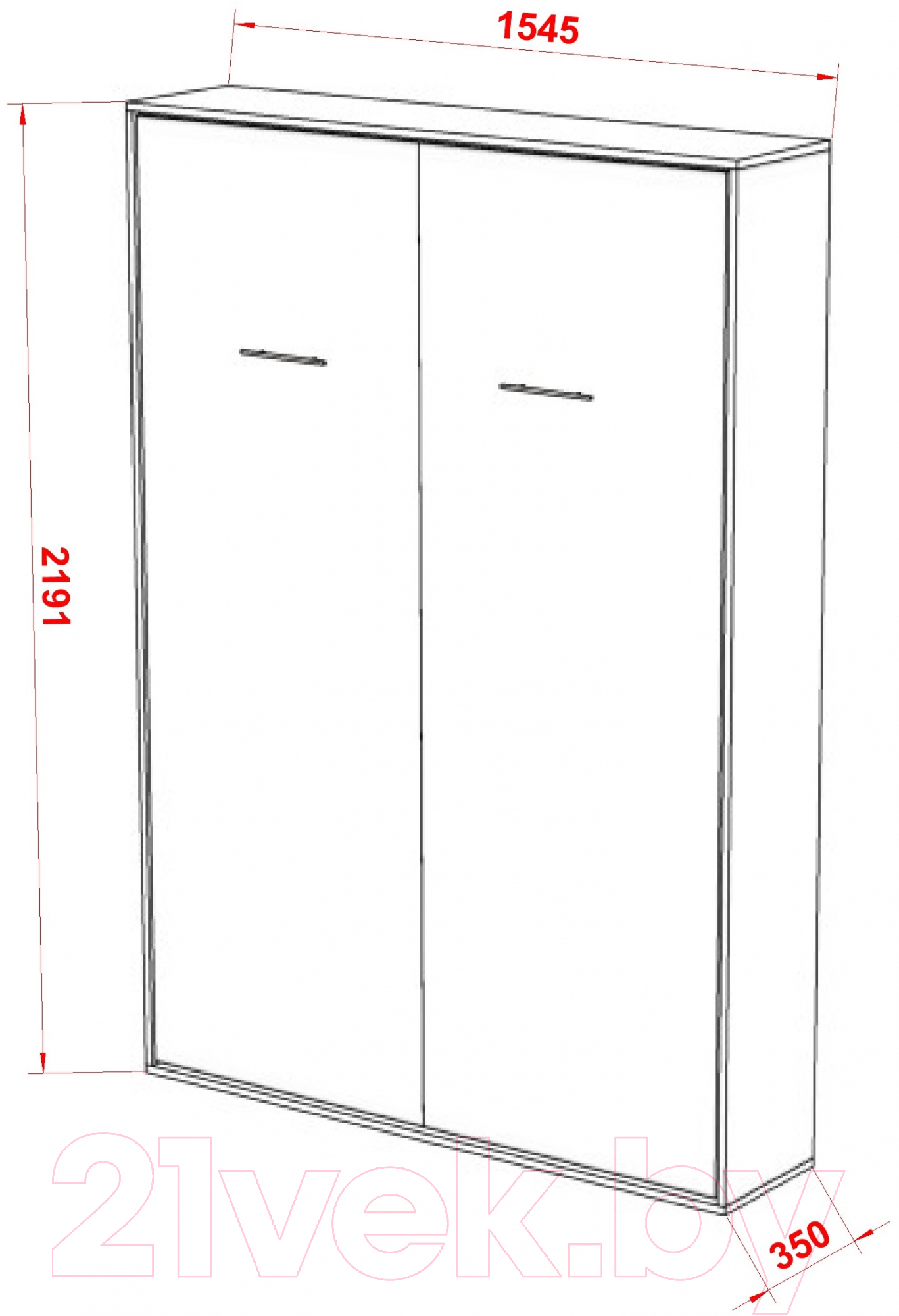 Кровать-трансформер Макс Стайл Smart 18мм 140x200 (BySpan дуб сонома 325) — фото 4