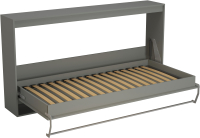 Шкаф-кровать трансформер Макс Стайл Strada 18мм 90x200 (серый пыльный U732 ST9) - 