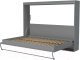 Шкаф-кровать трансформер Макс Стайл Strada 18мм 140x200 (серый пыльный U732 ST9) - 