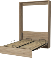 Шкаф-кровать трансформер Макс Стайл Studio 18мм 140x200 (дуб бардолино натуральный Н1145 ST10) - 