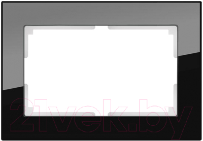 Рамка для выключателя Werkel WL01-Frame-01-DBL / a040287 (черный)