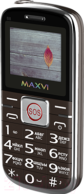 Мобильный телефон Maxvi B8 (коричневый)