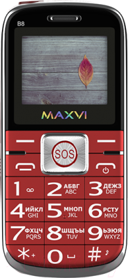 Мобильный телефон Maxvi B8 (красный)