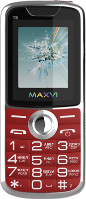 Мобильный телефон Maxvi T8 (красный)