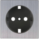 Лицевая панель для розетки Werkel WL02-SKGS-IP44-CP (глянцевый никель) - 