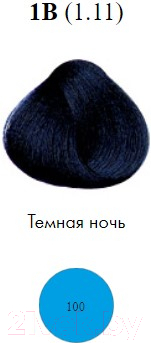 Крем-краска для волос Itely Aquarely 1B/1.11