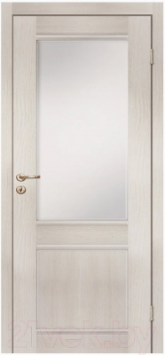 Дверь межкомнатная Olovi Классика остеклённая 70x200 (ясень белый)