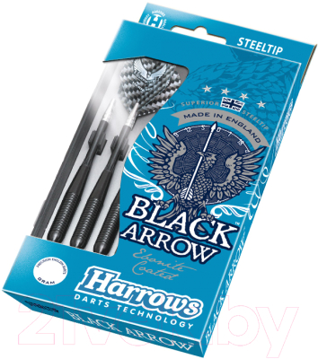 Набор дротиков для дартса Harrows Steeltip Black Arrows / 842HRED10620