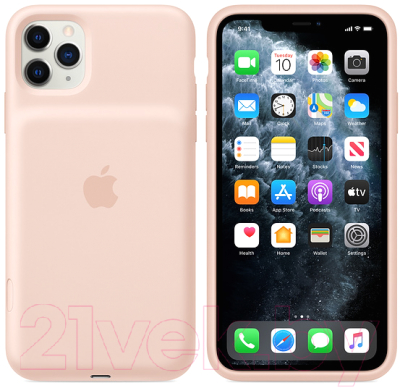 Чехол-зарядка Apple Smart Battery Case для iPhone 11 Pro Max Pink Sand / MWVR2