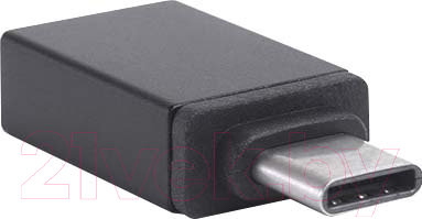 Адаптер Atom USB Type-C 3.1 - USB А 3.0 (черный)