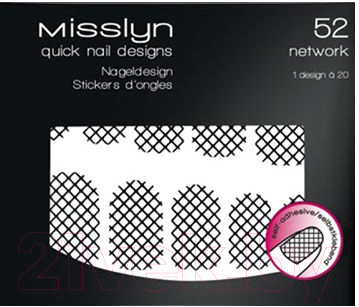 Наклейки для ногтей Misslyn Quick Nail Designer 52