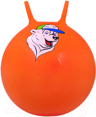Фитбол с рожками Starfit Медвежонок GB-403 (65см, оранжевый)